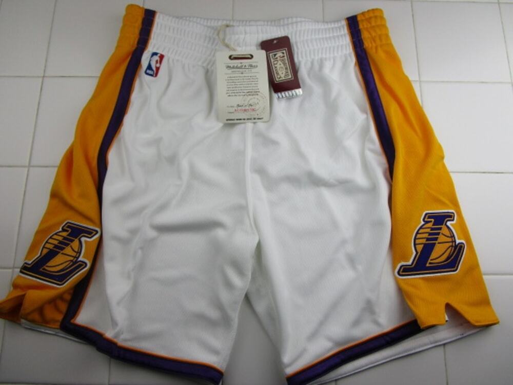 Mitchell & Ness NBA Los Angeles Lakers 2009-10 Shorts White HWC Men's XL (48)